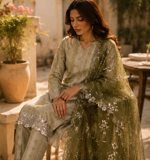 Watercolour Garden Silk Kaftan